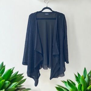 Papillon Black Cardigan with Sequins